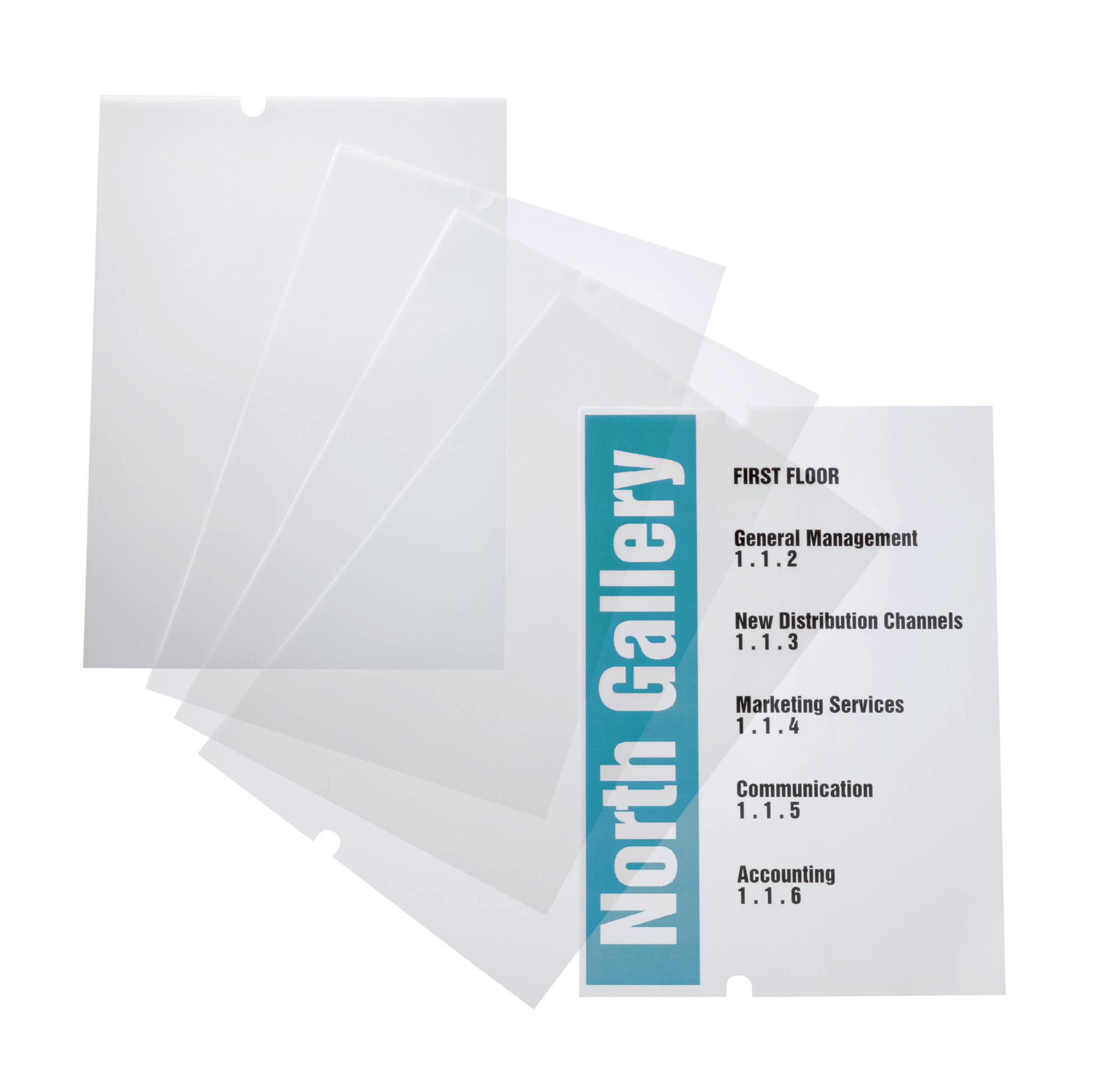 EDV-beschriftbare Folie Crystal Sign refill 297x420mm VE=10 Stück-2