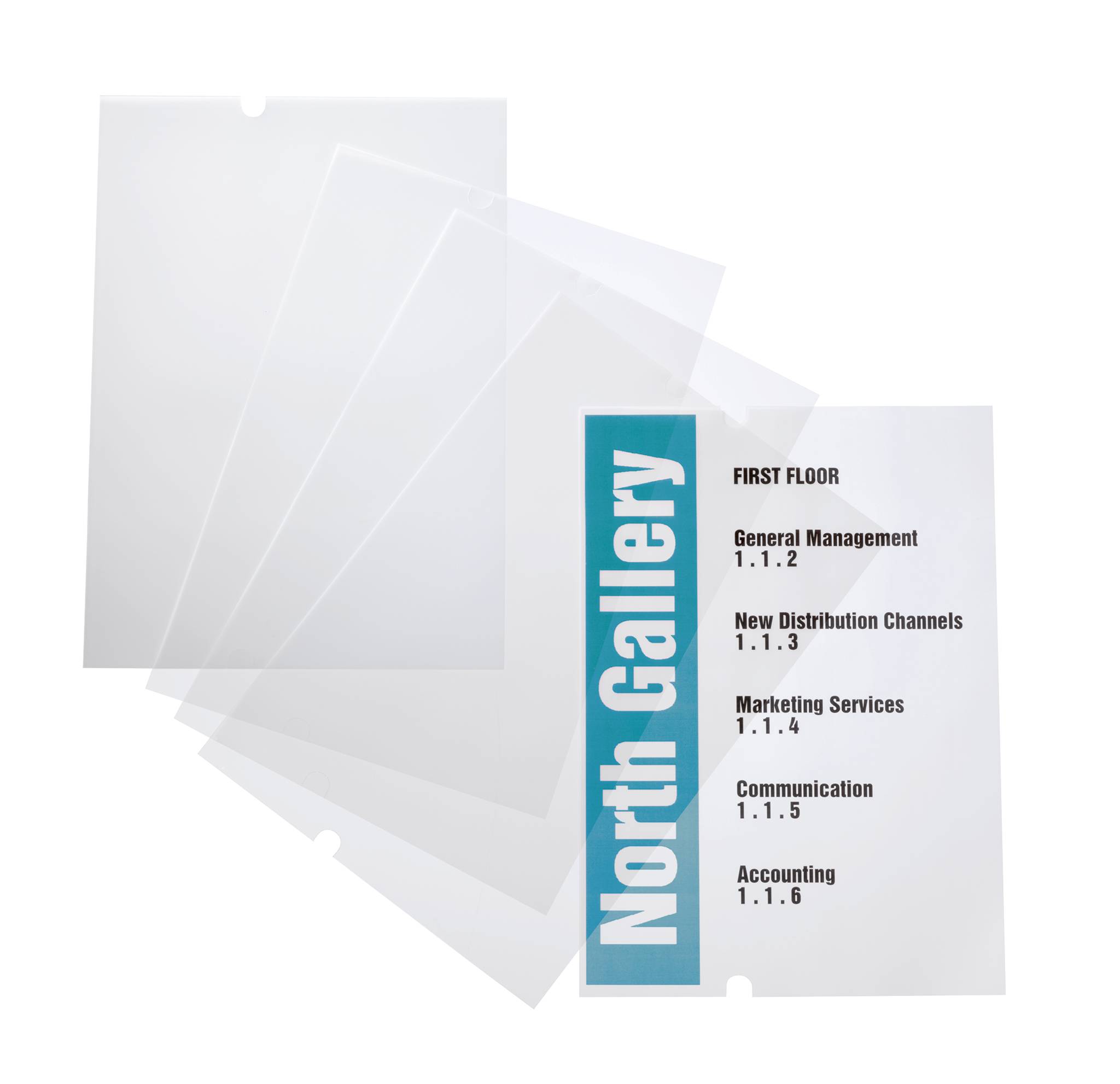 EDV-beschriftbare Folie Crystal Sign refill 297x420mm VE=10 Stück-3