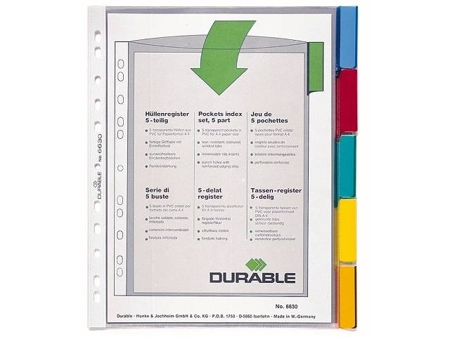 DURABLE - Trennelement - 5 Teile - mit Register-0
