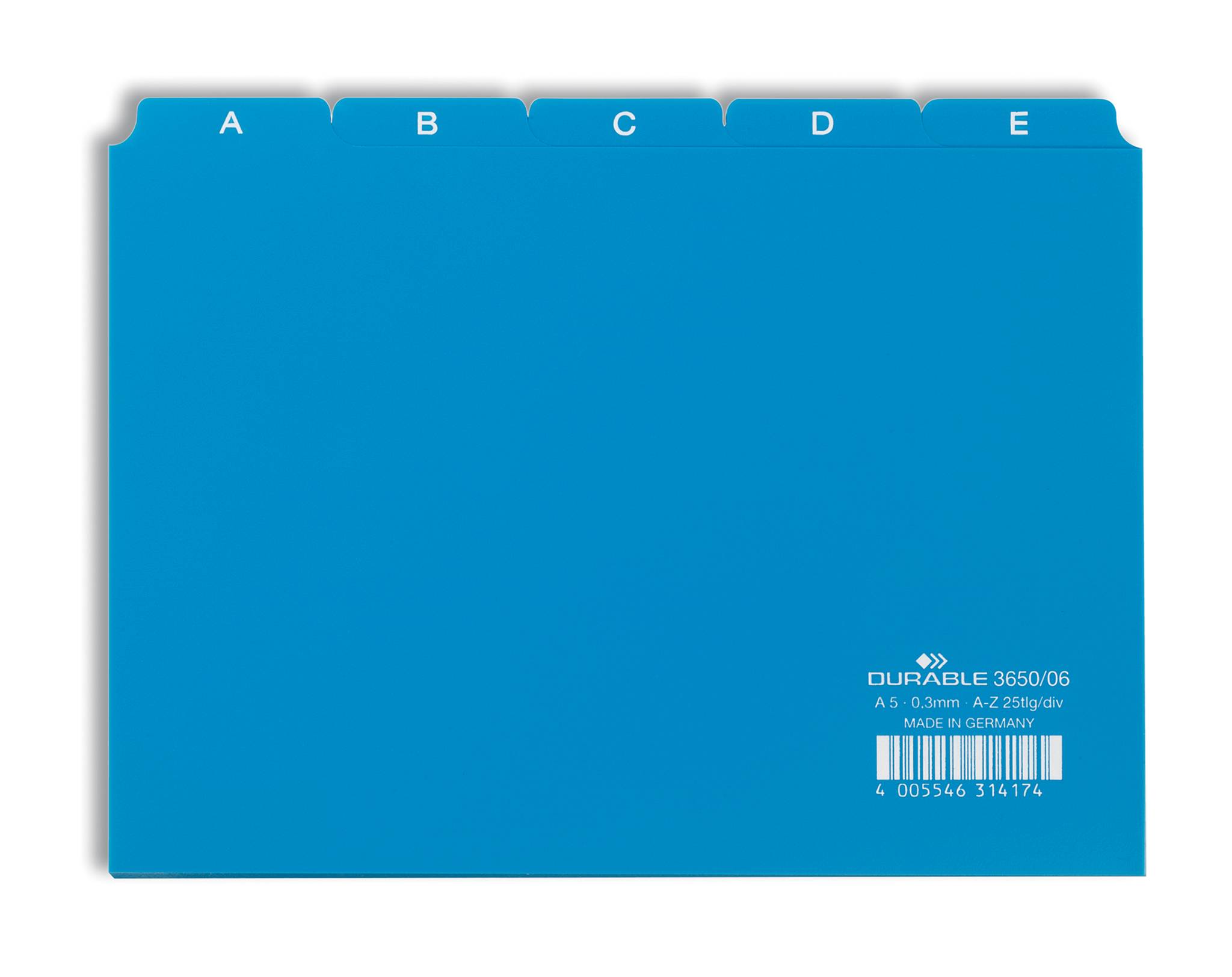 DURABLE - Trennelement - 25 (5 x 5) Teile - vorgedruckt: A-Z-4