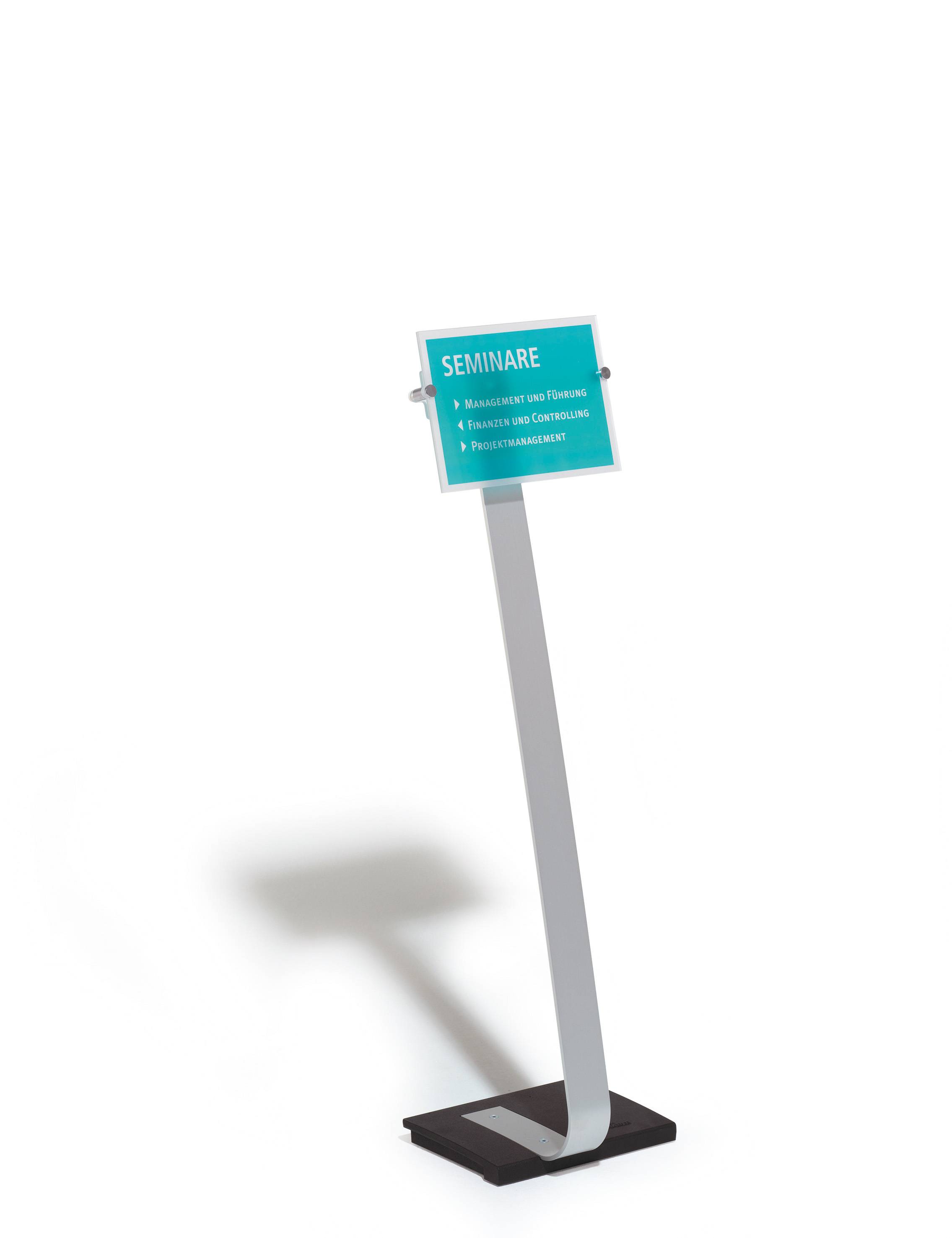 Präsentationsständer Crystal Sign stand A4 360x80x1180mm-1