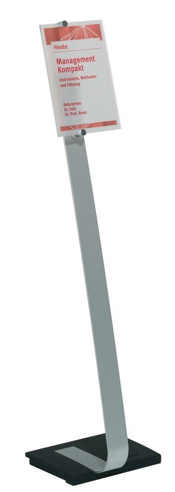 Präsentationsständer Crystal Sign stand A4 360x80x1180mm-2