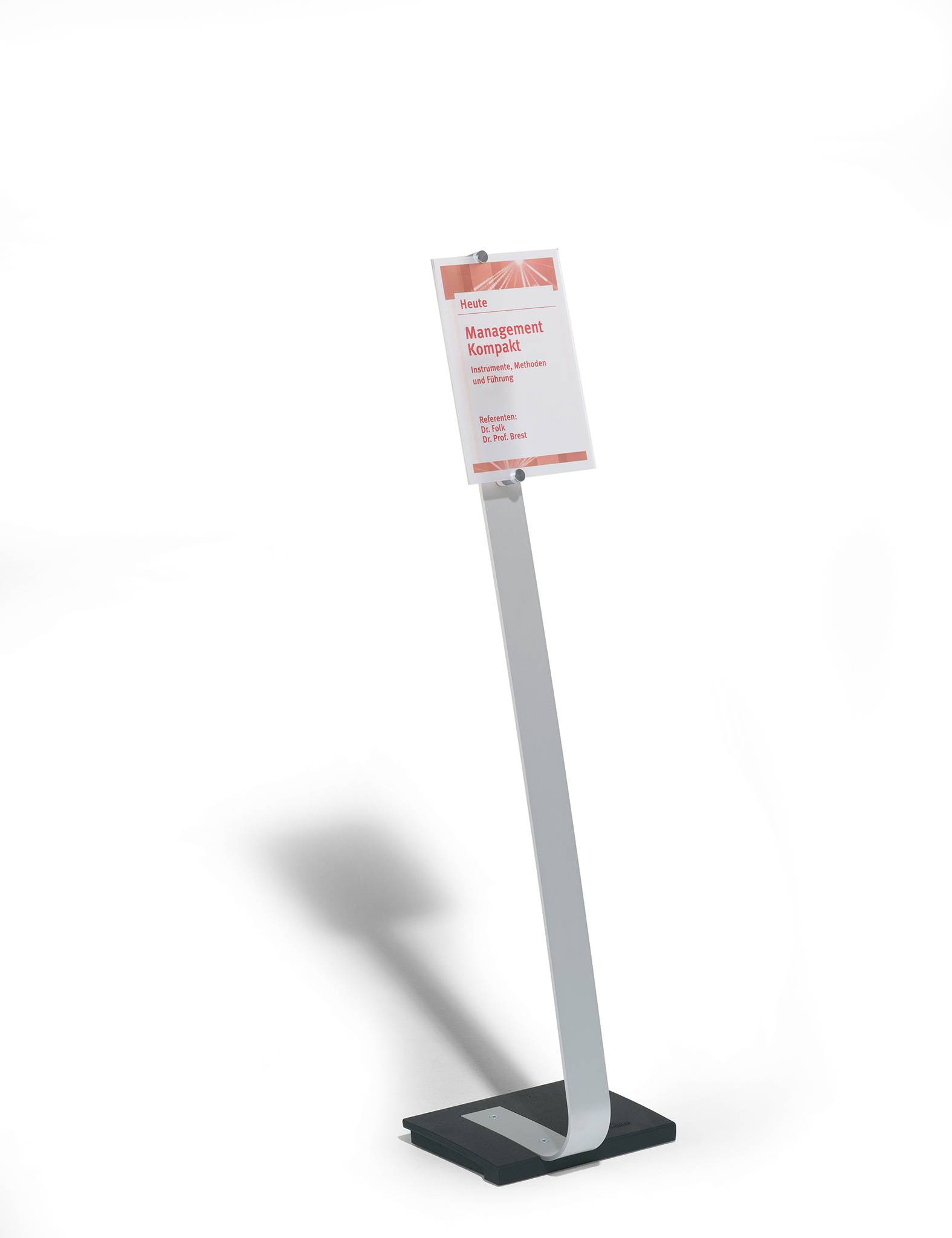 Präsentationsständer Crystal Sign stand A4 360x80x1180mm-3
