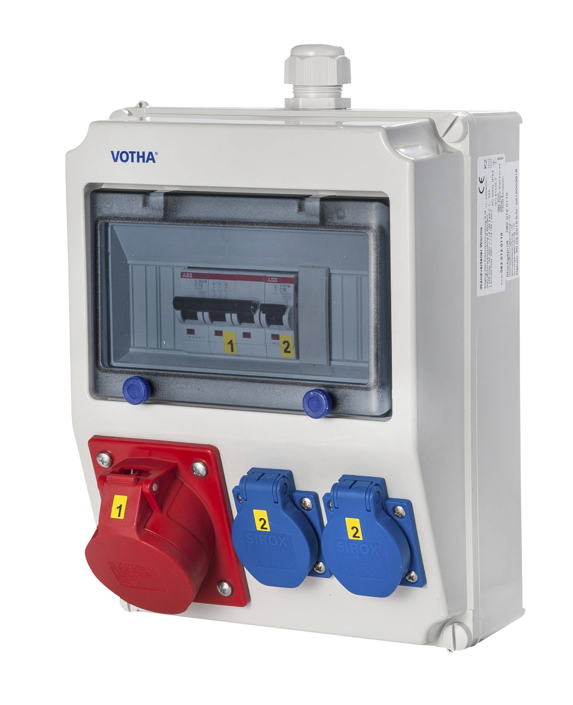 VOTHA® Wandverteiler - verdrahtet "WORMS"-1