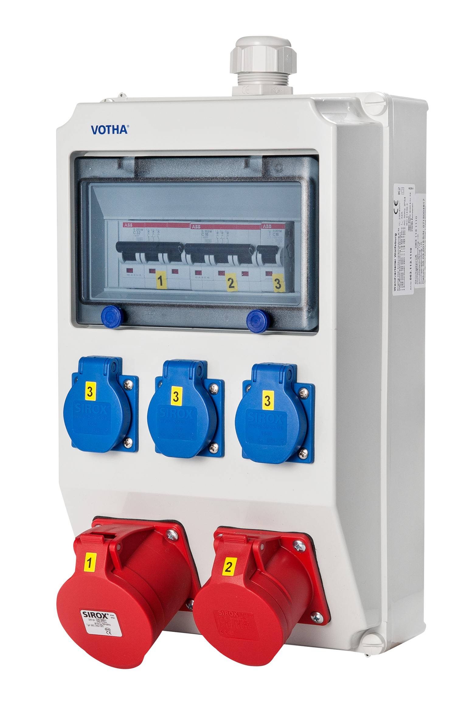 VOTHA® Wandverteiler - verdrahtet "WOLFSBURG"-2