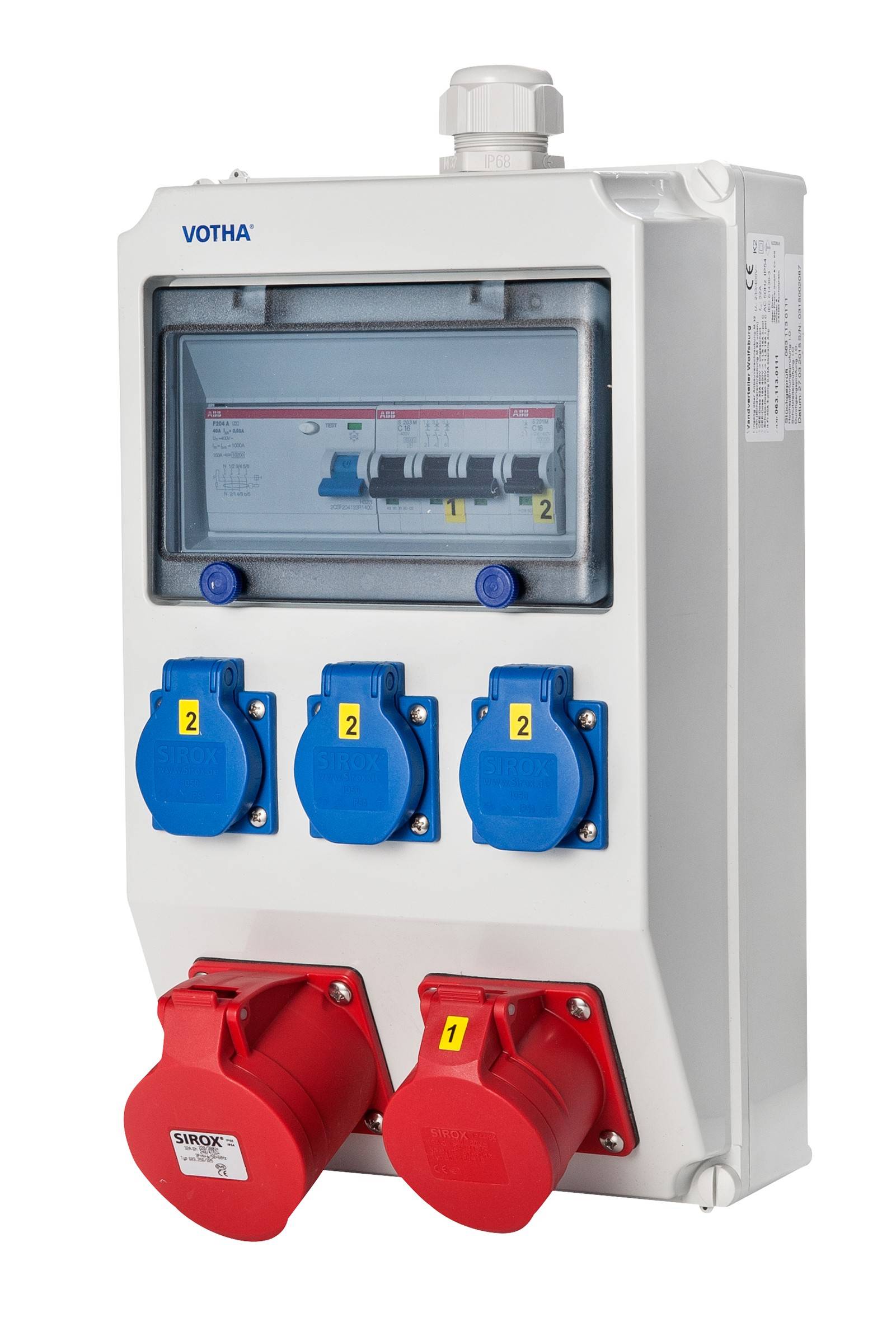VOTHA® Wandverteiler - verdrahtet "WOLFSBURG"-1