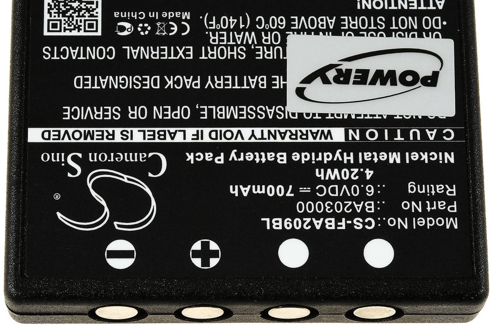 Akku für HBC Typ BA209061, 6V, NiMH-2