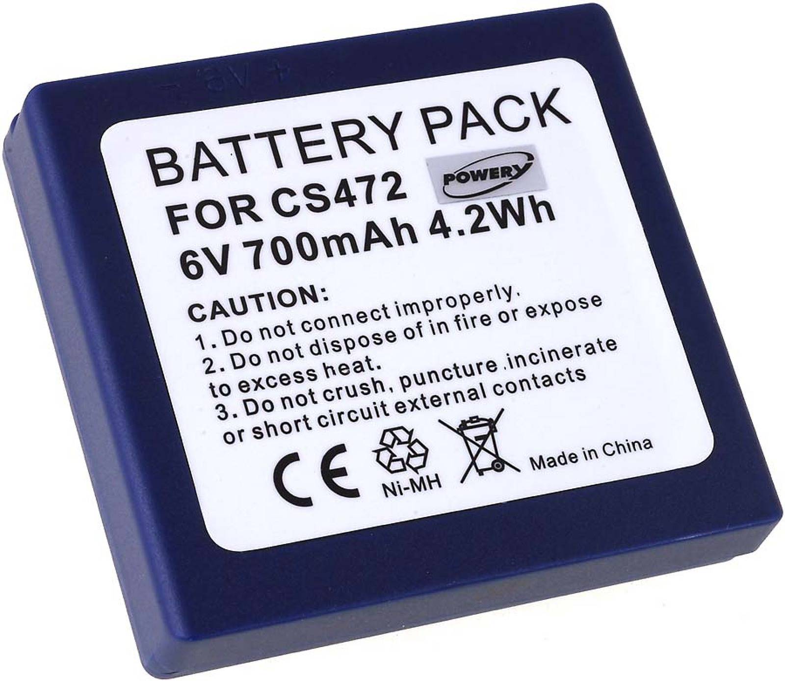 Akku für HBC Typ BA222060, 6V, NiMH-3