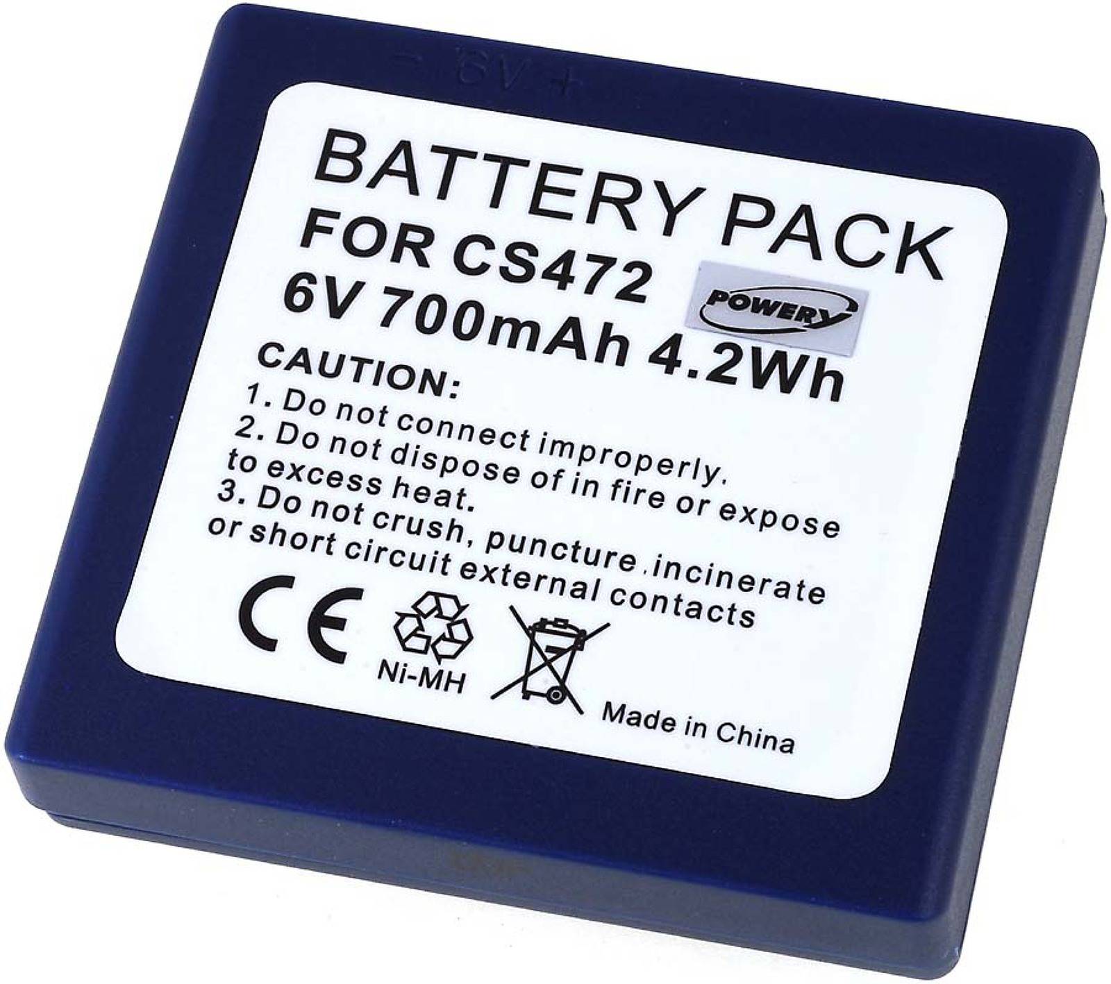 Akku für HBC Typ BA222060, 6V, NiMH-4