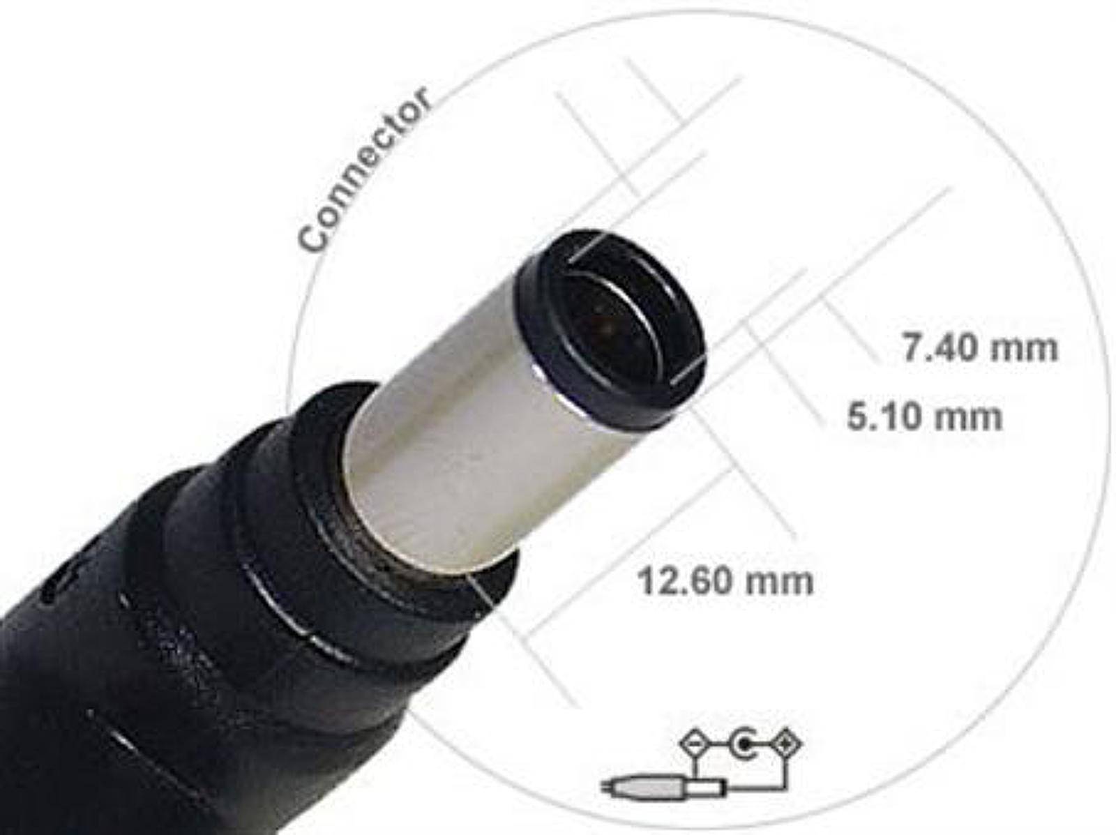 Notebook-Netzteil 19V 90W mit Stecker 7,4mm x 5,08mm, 19V-1