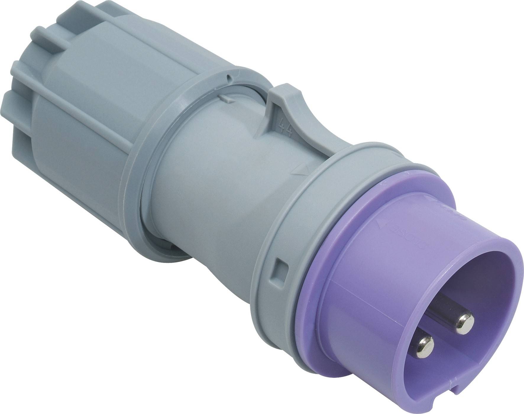 SIROX® CEE Stecker IP 44, 2-polig, 24 V 16 A, mit vernickelten Kontakten