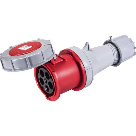 CEE-Kupplung IP 67, 5-polig, 400 V, 6 h 63 A, mit vernickelten Kontakten-1