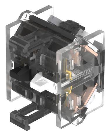 Tastschaltelement 1Ö/1S Schraub Silber | EAO | Serie 704 | Baureihe 704-0
