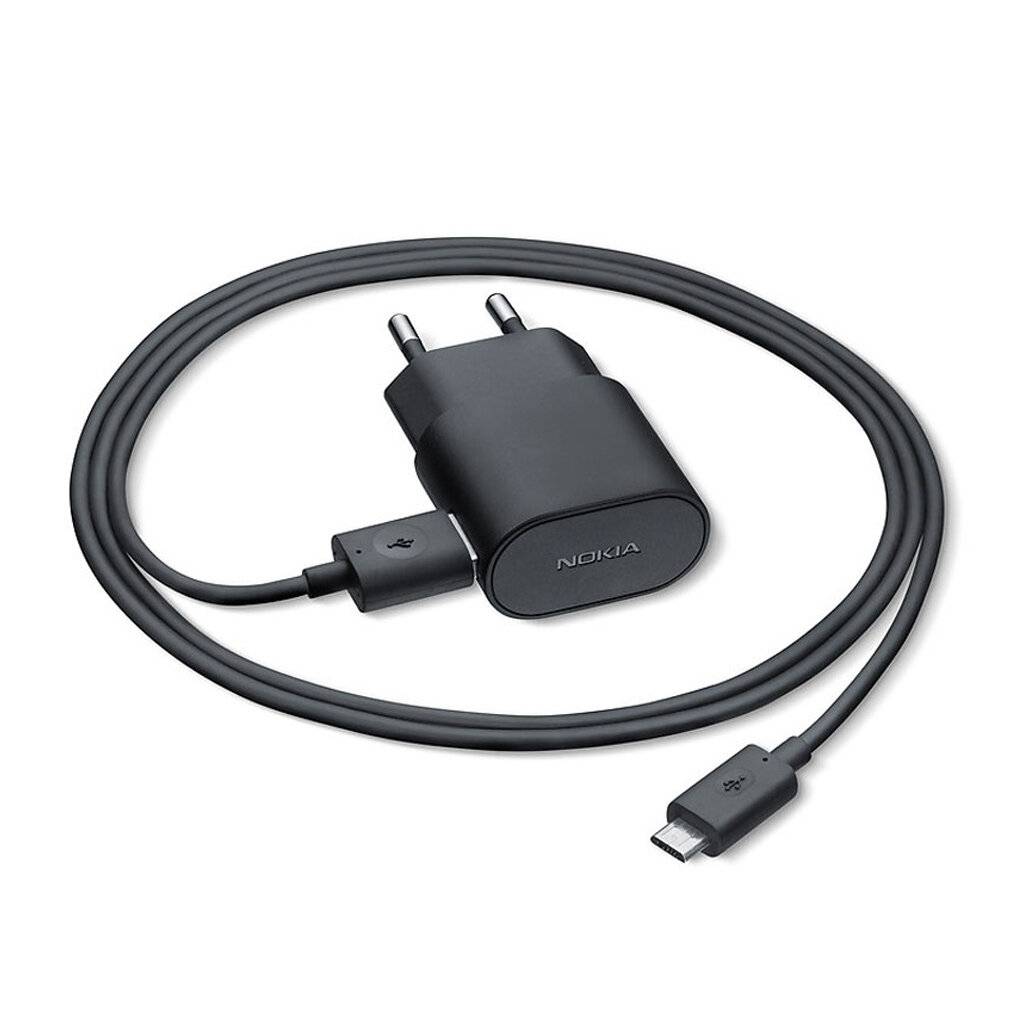 Nokia AC-60E Charger, microUSB Black (AC-60E Black)-0