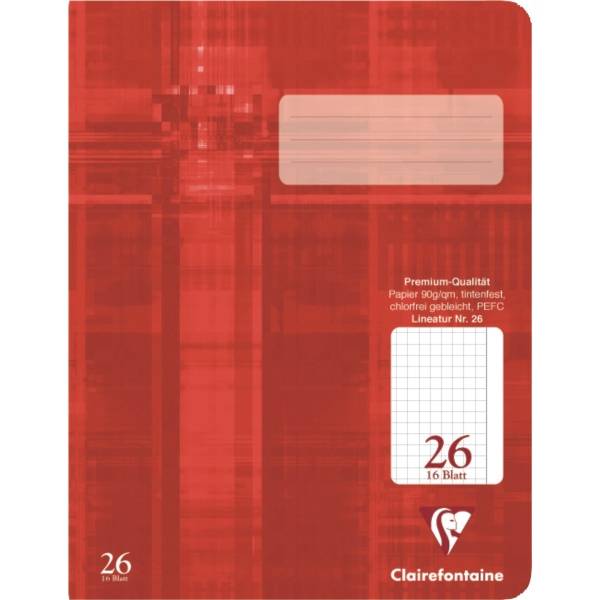 Schulheft A4 Lineatur 26 16 Blatt-0