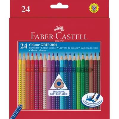 Faber-Castell Farbstift Colour GRIP 112424 farbig sortiert 24 St./Pack.