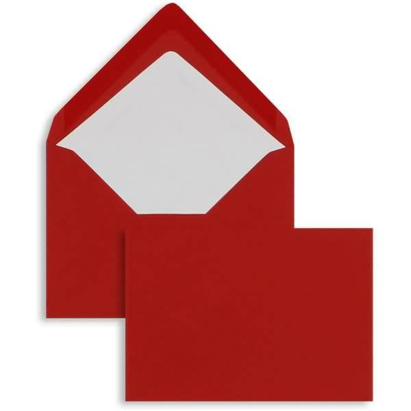 Briefumschläge 81x114mm (DIN C7) 100g/qm gummiert VE=100 Stück tomate-0