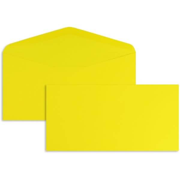 Briefumschläge DINlang 120g/qm gummiert VE=100 Stück butterblumengelb