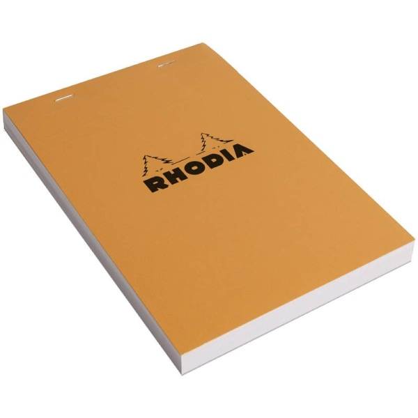 Notizblock Rhodia Nr. 15 A5 liniert 150 Blatt orange