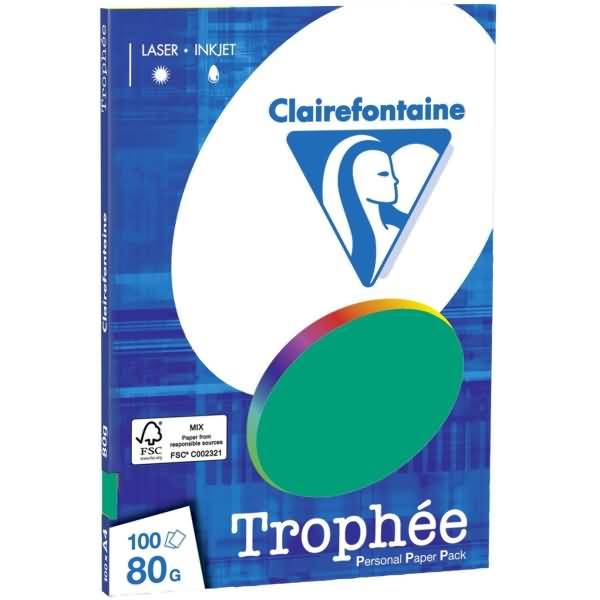Kopierpapier Trophee A4 80g/qm 100 Blatt tannengrün