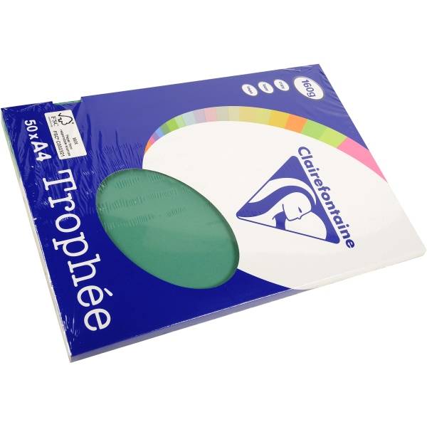 Kopierpapier Trophee A4 160g/qm 50 Blatt tannengrün