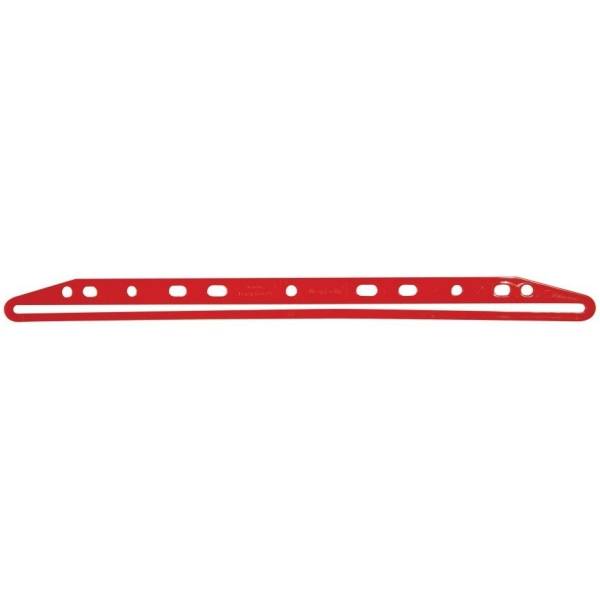 Zeitschriftenbinder mit Deckschiene rot VE=100 Stück-0