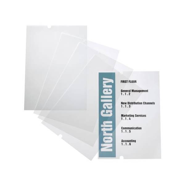 EDV-beschriftbare Folie Crystal Sign refill 297x420mm VE=10 Stück