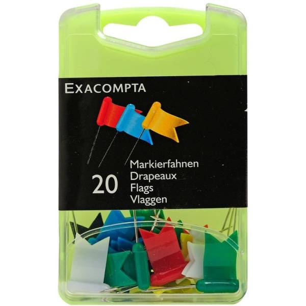 Markierfahnen 18X10mm VE=20 Stück sortiert