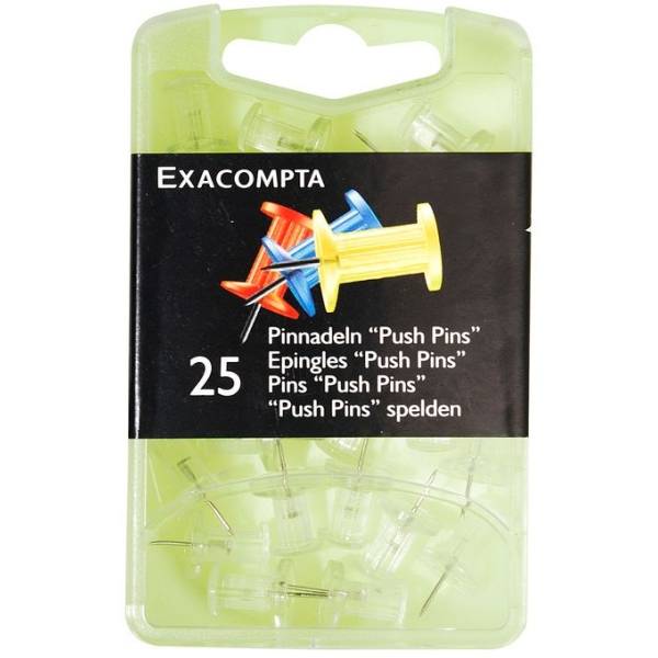Pinwandnadel Push Pins kristall VE=25 Stück-1