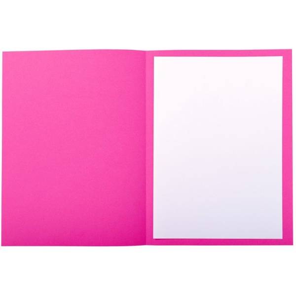 Aktendeckel Foldyne A4 mit Beschriftungsfeld 250g VE=50 Stück Fuchsia-1
