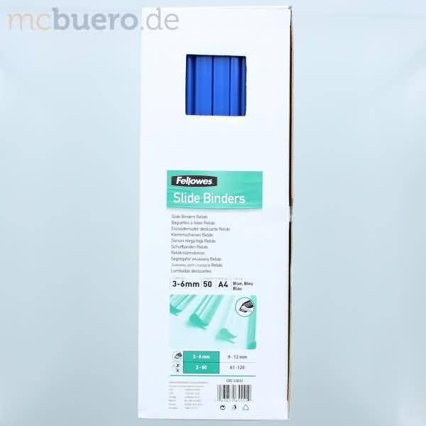 Klemmschiene Relido 3-6mm blau VE=50 Stück