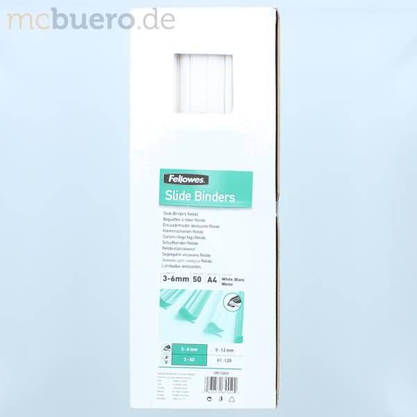 Klemmschiene Relido 3-6mm weiß VE=50 Stück