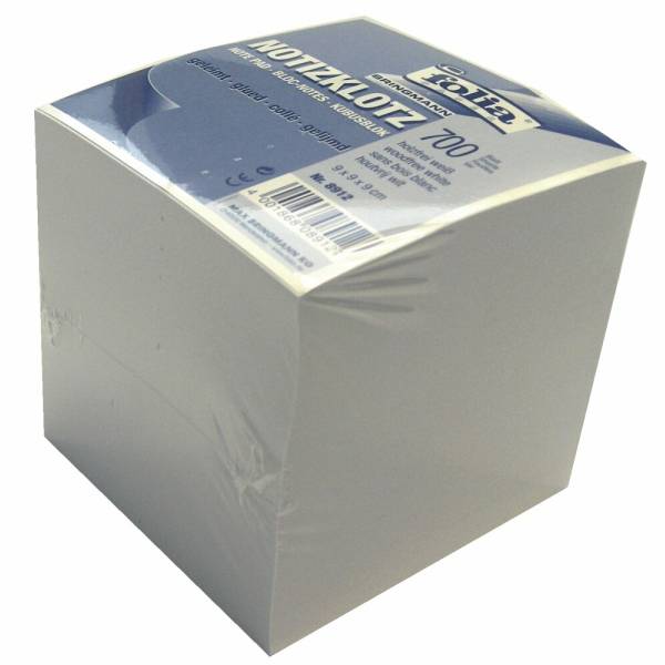 Zettelklotz 9x9x9cm weiß 700 Blatt