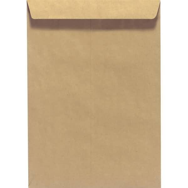 Versandtaschen C4 90g/qm mit Fenster nassklebend braun VE=10 Stück-1