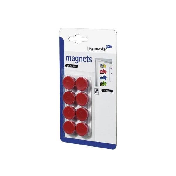 Legamaster Magnet 20mm rot 8St C&C-0
