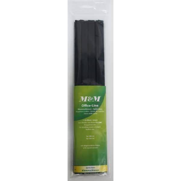 Klemmschiene für 30 Blatt A4 VE=10 Stück schwarz