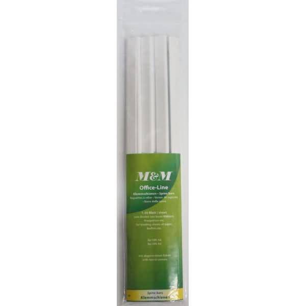 Klemmschiene für 30 Blatt A4 VE=10 Stück weiß