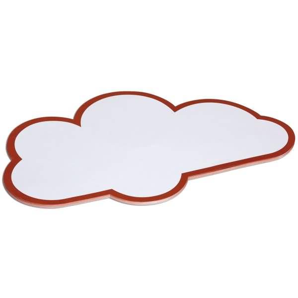 Moderationskarten Wolke 265x430mm weiß VE=20 Stück-0
