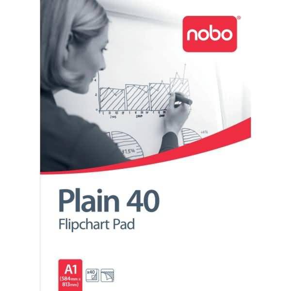 Flipchartblock Blanko DIN A1 583x808mm 40 Blatt weiß