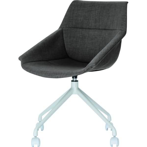 PAPERFLOW Besucherstuhl LUGE, 2er Set, weiß / anthrazit (74600469)-1