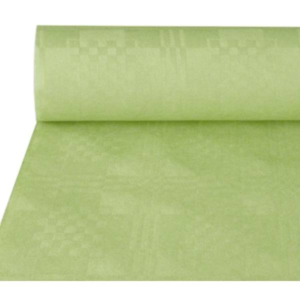 Papiertischtuch mit Damastprägung 50 m x 1 m pastellgrün