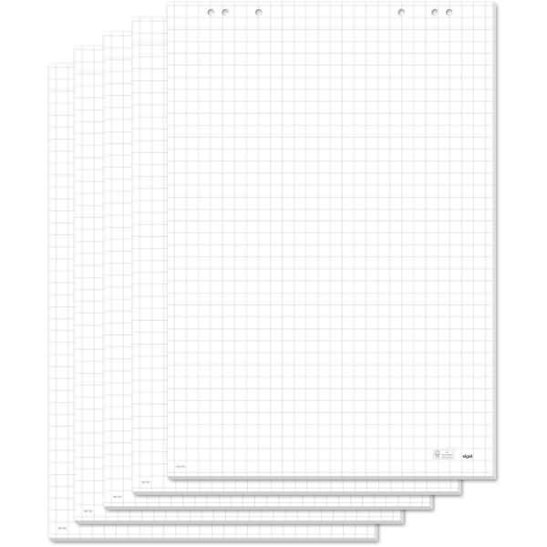 Flipchart-Block perforiert kariert 80g 680x990mm VE=5 Blocks a 20 Blatt