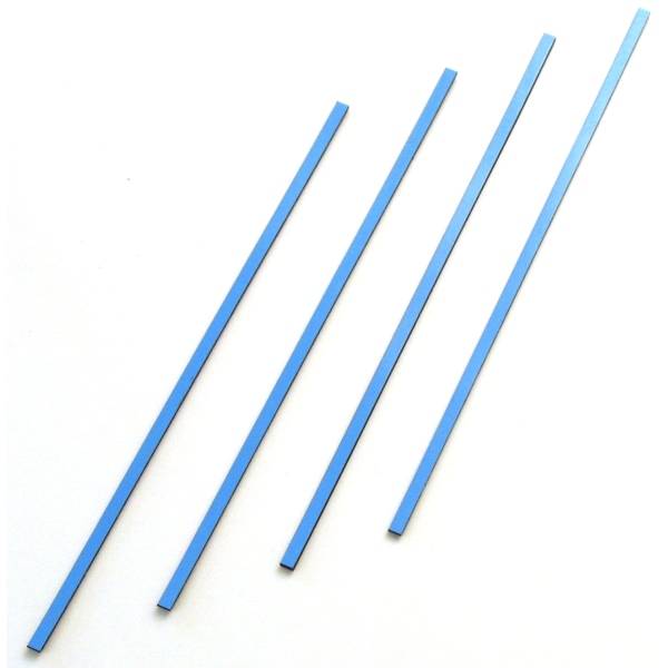 Magnetische Abschnitte 40x9x2mm VE=18 Stück hellblau