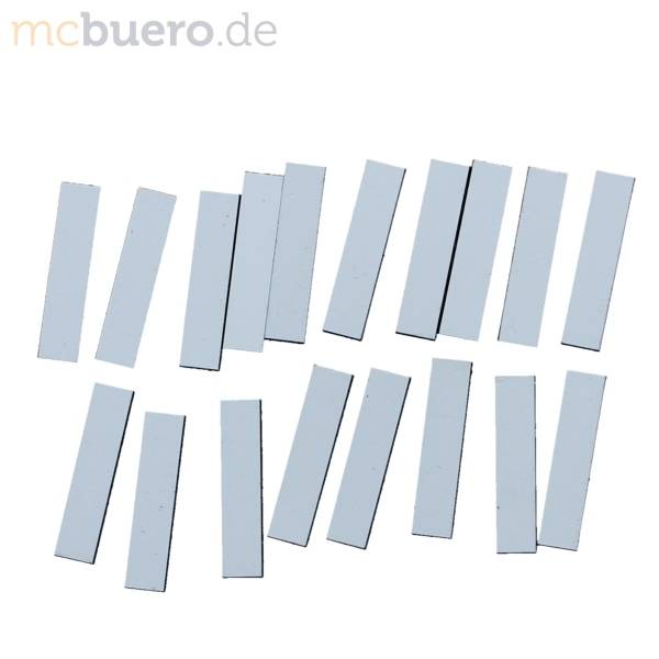 Magnetische Abschnitte 40x9x2mm VE=18 Stück weiß-1