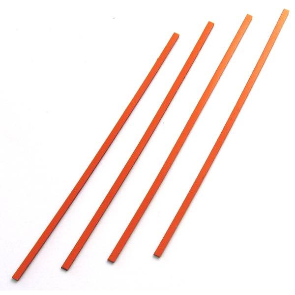 Magnetische Abschnitte 70x9x2mm VE=10 Stück orange