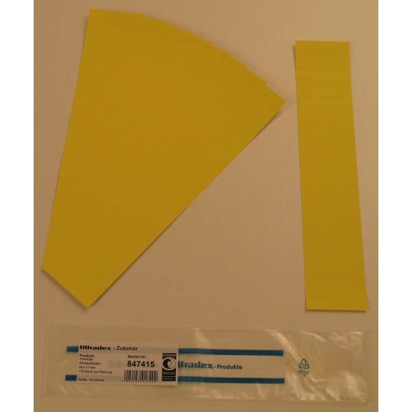 Einsteckkarten für 20mm Einsteckschiene 60x17mm VE=170 Stück zitrone-0
