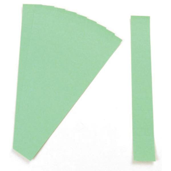 Einsteckkarten für 15mm Einsteckschiene 40x12mm hellgrün VE=220 Stück