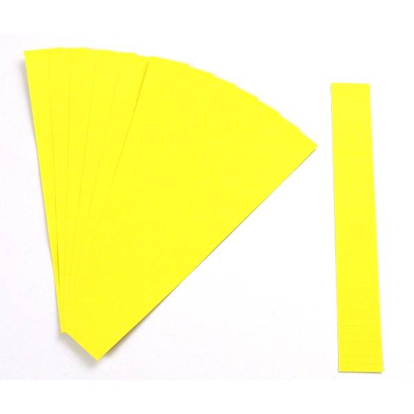 Einsteckkarten für 15mm Einsteckschiene 60x12mm zitrone VE=220 Stück