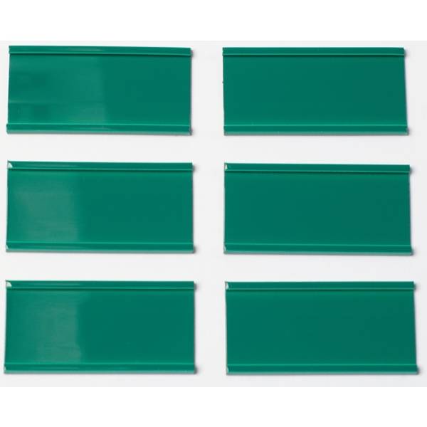 Einsteckschiene magnetisch 70x34mm grün VE=6 Stück-0