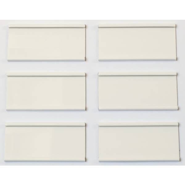 Einsteckschiene magnetisch 70x34mm weiß VE=6 Stück